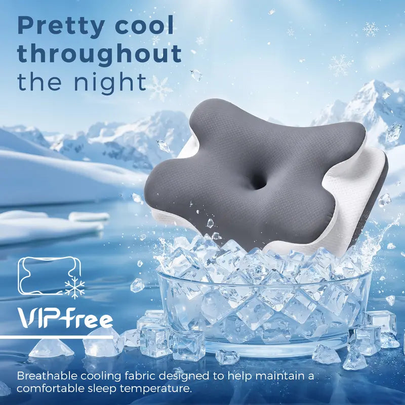 VIPfree Pro Cooling Memory Neck Pillow - Image 2